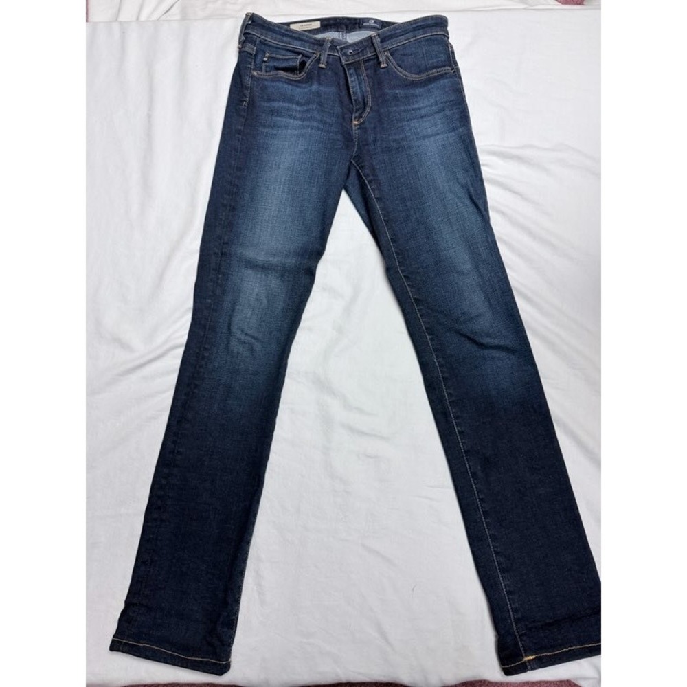 AG Adriano Goldschmied The Harper Essential Straight Dark Wash Jeans Sz 27